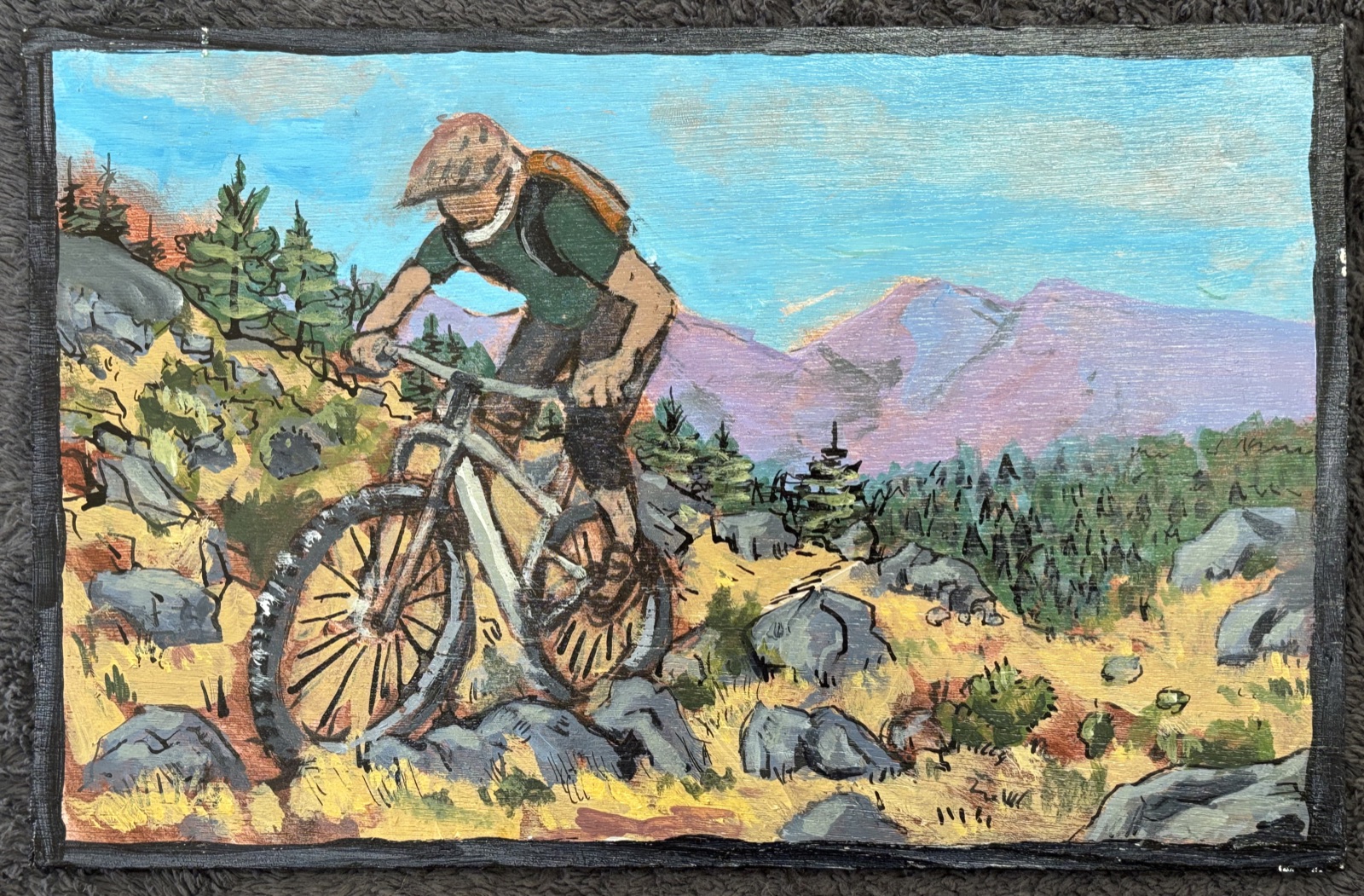 East Peak — acrylic on wood
